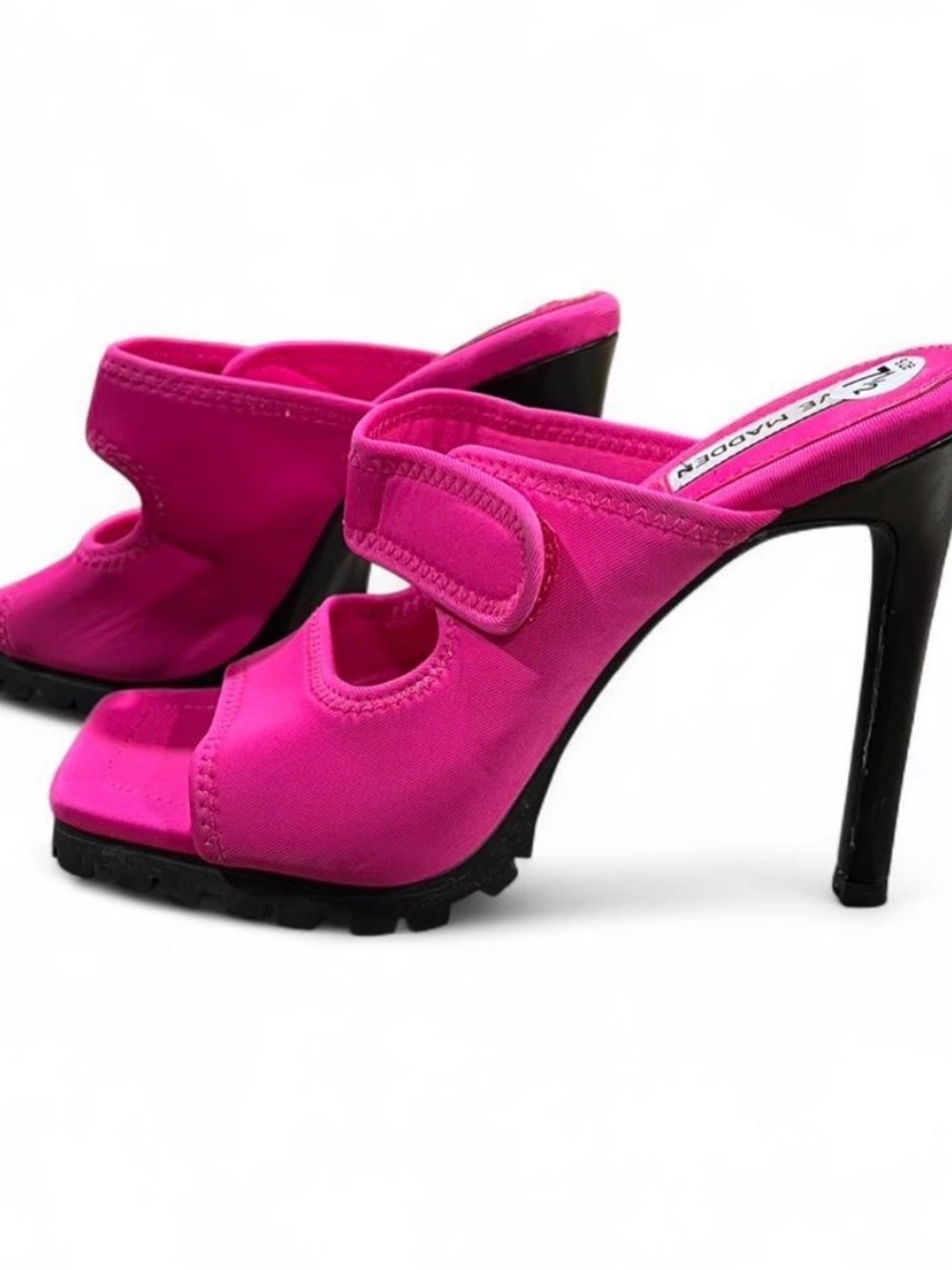 NWOT Hot pink Open-Toe High Heel Mules - Women's Shoes